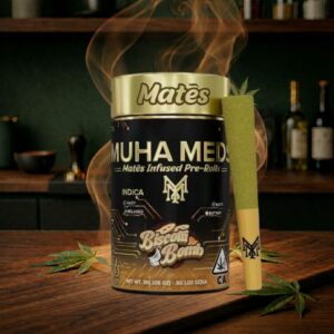 muha meds biscotti bomb kief coated mates infused preroll